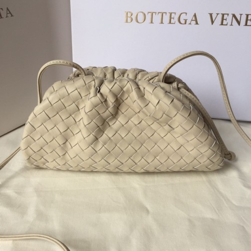 Bottega Veneta The Mini Pouch Lambskin Gray Bottega Veneta The Mini Pouch Lambskin Gray