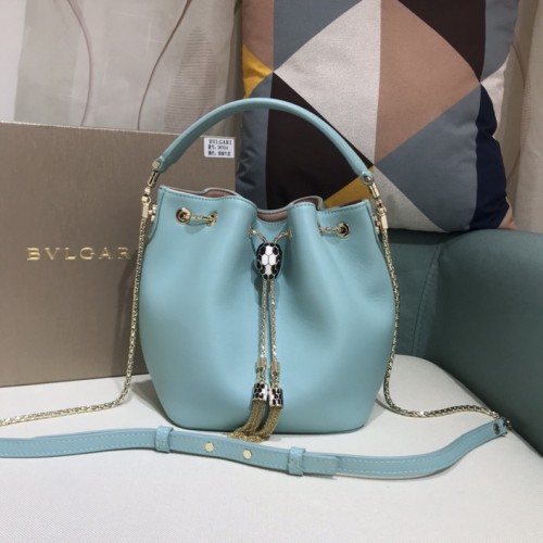 Bvlgari Serpenti Forever Bucket Bag B287614 Light Blue Bvlgari Serpenti Forever Bucket Bag B287614 Light Blue