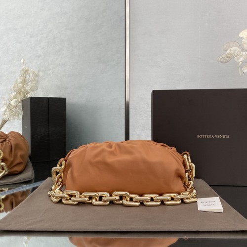 Bottega Veneta-BV The Chain Pouch Medium leather Shoulder Bag/Brown Bottega Veneta-BV The Chain Pouch Medium leather Shoulder Bag/Brown