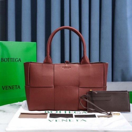 Bottega Veneta Arco Tote Bag Maple Red Bottega Veneta Arco Tote Bag Maple Red
