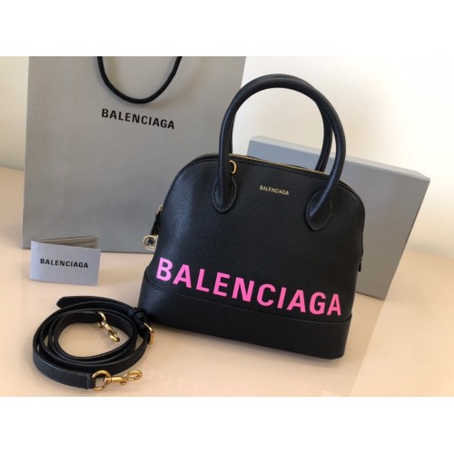 Balenciaga Shell Bag 902680 Black/Peach Balenciaga Shell Bag 902680 Black/Peach