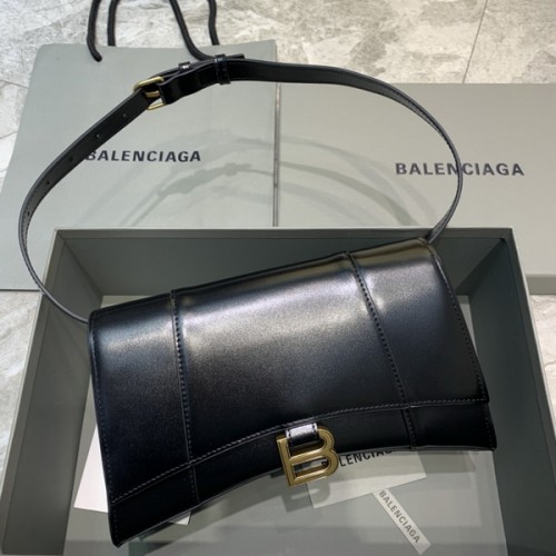 Balenciag Hourglass Multibelt Handbag In Black Balenciag Hourglass Multibelt Handbag In Black