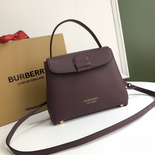 Burberry Full Grain leather Tote Bag 6181/purple Burberry Full Grain leather Tote Bag 6181/purple