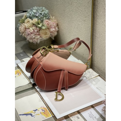 Dior Saddle Bag Calfskin Indigo Pink Gradient Dior Saddle Bag Calfskin Indigo Pink Gradient