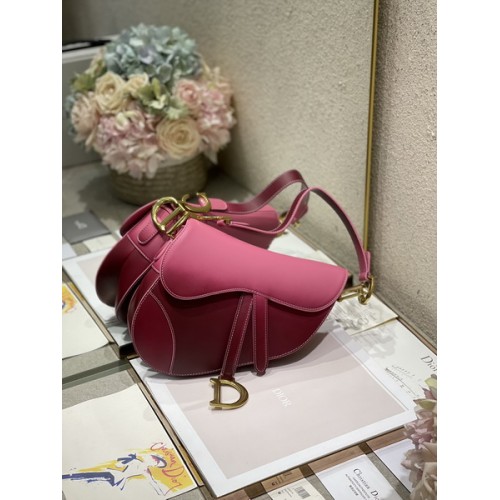 Dior Saddle Bag Calfskin Indigo Rose red Gradient Dior Saddle Bag Calfskin Indigo Rose red Gradient