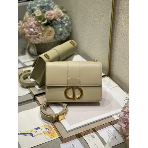 Dior 30 Montaigne Bag Apricot Box Calfskin Dior 30 Montaigne Bag Apricot Box Calfskin
