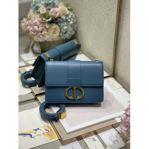 Dior 30 Montaigne Bag Dark Blue Box Calfskin Dior 30 Montaigne Bag Dark Blue Box Calfskin