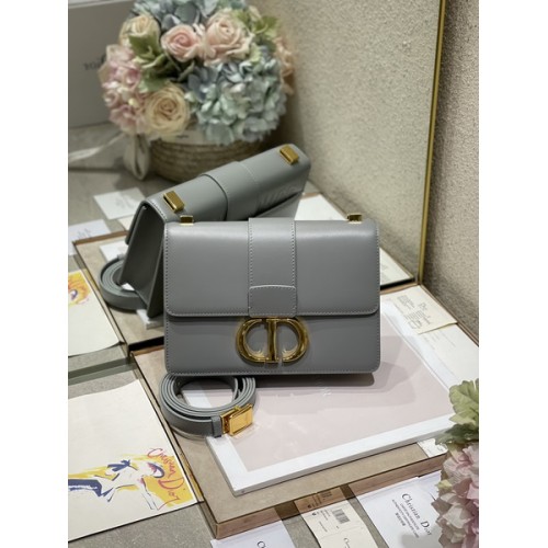 Dior 30 Montaigne Bag Dark Gray Box Calfskin Dior 30 Montaigne Bag Dark Gray Box Calfskin