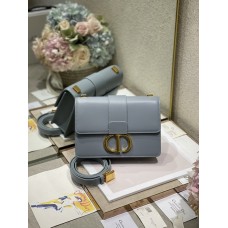 Dior 30 Montaigne Bag Gray Box Calfskin
