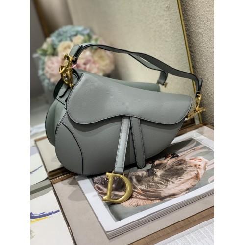 Dior Saddle Bag Small 0446 Grey Dior Saddle Bag Small 0446 Grey