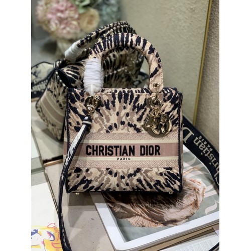 Dior Medium Lady D-Lite Bag Firework Powder Dior Medium Lady D-Lite Bag Firework Powder