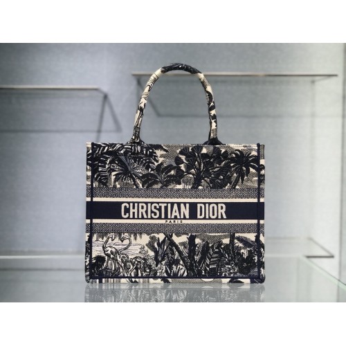 Dior Book Tote Embroidery Bag Black Tree Dior Book Tote Embroidery Bag Black Tree