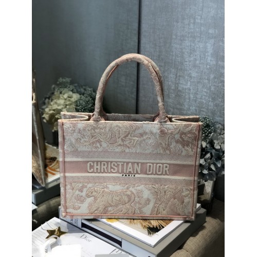 Dior Book Tote Toile de Jouy Portofino Embroidery Pink Dior Book Tote Toile de Jouy Portofino Embroidery Pink