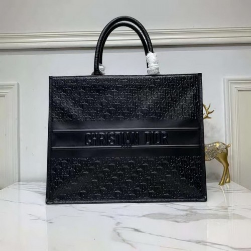 Dior Book Tote Dior Oblique Embossed Calfskin 41cm Black Dior Book Tote Dior Oblique Embossed Calfskin 41cm Black