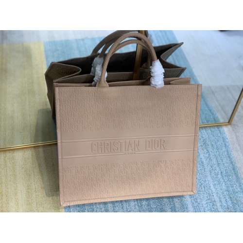 Dior Book Tote Dior Oblique Embossed Calfskin 41cm Pink Dior Book Tote Dior Oblique Embossed Calfskin 41cm Pink