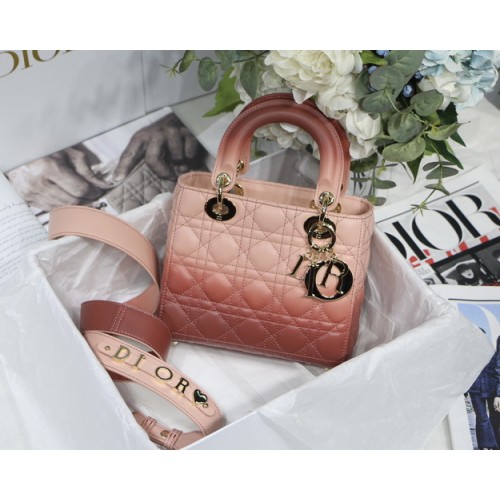Dior My ABCDior Bag Gradient Cannage Lambskin M0538 in Pink Dior My ABCDior Bag Gradient Cannage Lambskin M0538 in Pink
