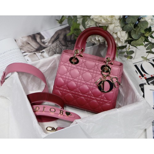Dior My ABCDior Bag Gradient Cannage Lambskin M0538 in Red Dior My ABCDior Bag Gradient Cannage Lambskin M0538 in Red