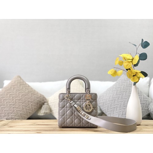 Lady Dior My ABCDior Bag lambskin M0538 Gray Lady Dior My ABCDior Bag lambskin M0538 Gray