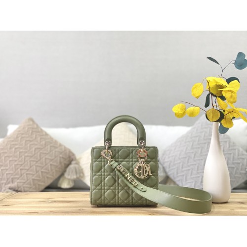 Lady Dior My ABCDior Bag lambskin M0538 Light Green Lady Dior My ABCDior Bag lambskin M0538 Light Green