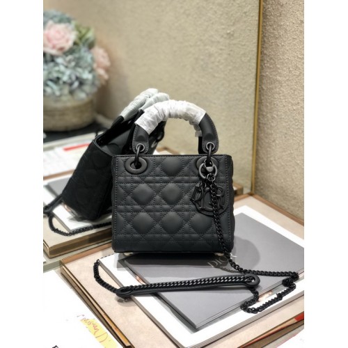 Dior Lady Dior Bag Ultramatte Cannage Calfskin Mini Black Dior Lady Dior Bag Ultramatte Cannage Calfskin Mini Black