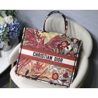 Christian Dior Book Tote Multicolor Phoenix Embroidery M1286