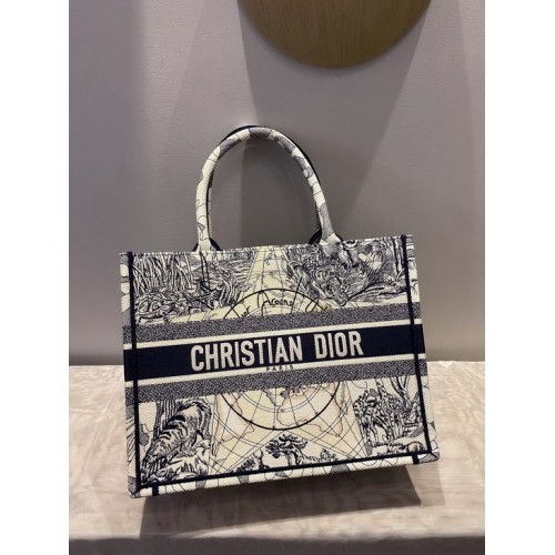 Dior Book Tote Blue Multicolor Dior Around the World Dior Book Tote Blue Multicolor Dior Around the World