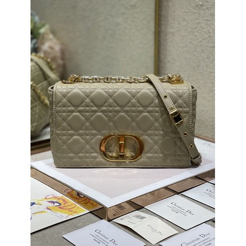 Medium Dior Caro Bag Supple Cannage Calfskin M9241 Apricot Medium Dior Caro Bag Supple Cannage Calfskin M9241 Apricot
