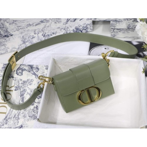 Dior 30 Montaigne Mini Box Calfskin Green Dior 30 Montaigne Mini Box Calfskin Green