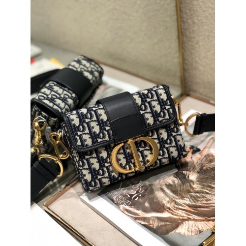 Dior 30 Montaigne Mini Box Calfskin Black Dior 30 Montaigne Mini Box Calfskin Black