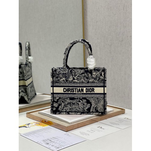 Dior Book Tote 26.5cm Black Tiger Dior Book Tote 26.5cm Black Tiger
