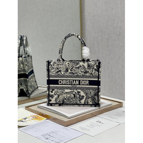 Dior Book Tote 26.5cm Blue Tiger Dior Book Tote 26.5cm Blue Tiger
