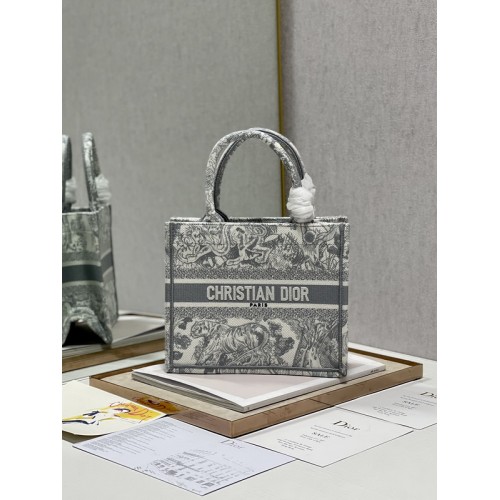 Dior Book Tote 26.5cm Gray Tiger Dior Book Tote 26.5cm Gray Tiger