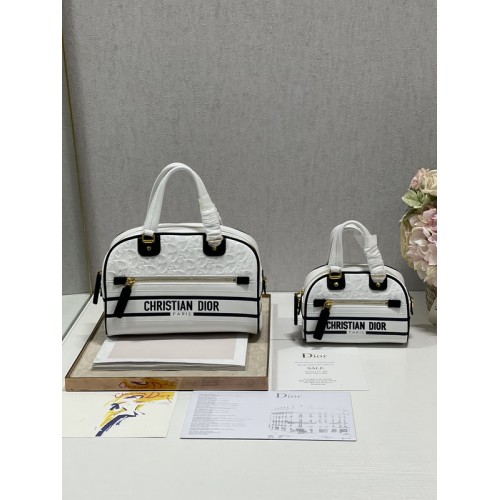 Dior Vibe Classic Bowling Bag White Dior Vibe Classic Bowling Bag White