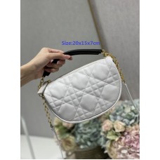 Dior Vibe Hobo Bag White Cannage Lambskin Dior Vibe Hobo Bag White Cannage Lambskin
