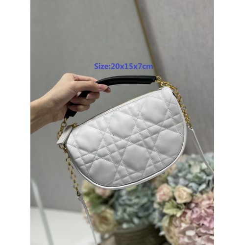 Dior Vibe Hobo Bag White Cannage Lambskin Dior Vibe Hobo Bag White Cannage Lambskin