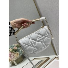 Dior Vibe Hobo Bag White Gold Cannage Lambskin Dior Vibe Hobo Bag White Gold Cannage Lambskin