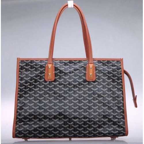 Goyard Goyardine Marquises Tote BLack/Brown Goyard Goyardine Marquises Tote BLack/Brown