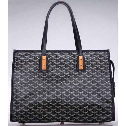 Goyard Goyardine Marquises Tote Black Goyard Goyardine Marquises Tote Black