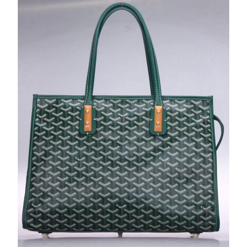 Goyard Goyardine Marquises Tote Green Goyard Goyardine Marquises Tote Green