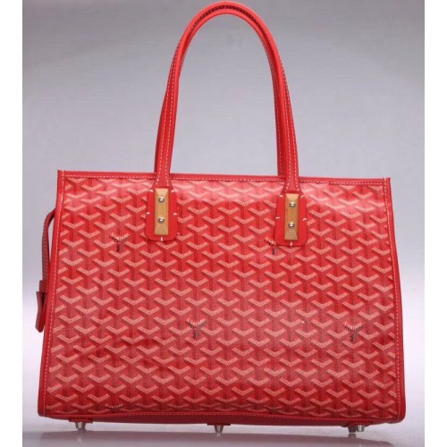Goyard Goyardine Marquises Tote Red Goyard Goyardine Marquises Tote Red