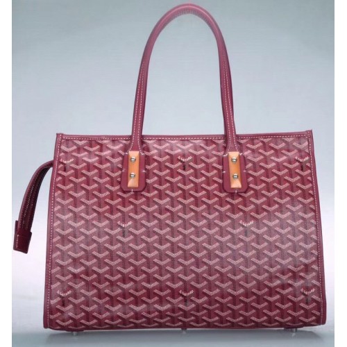 Goyard Goyardine Marquises Tote Wine Red Goyard Goyardine Marquises Tote Wine Red
