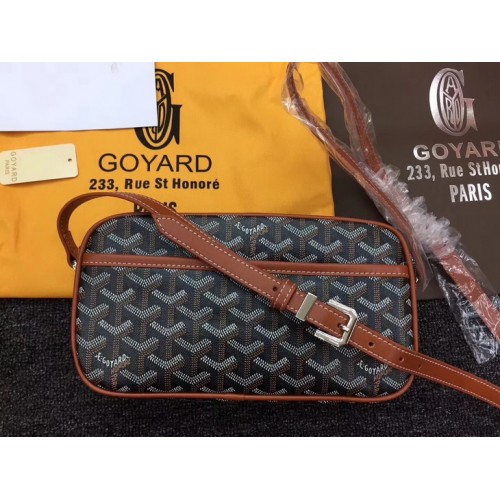 Goyard Camera Bag Grey/Brown Goyard Camera Bag Grey/Brown