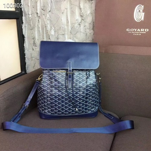 Goyard Alpin Coated MM Canvas Backpack Blue Goyard Alpin Coated MM Canvas Backpack Blue