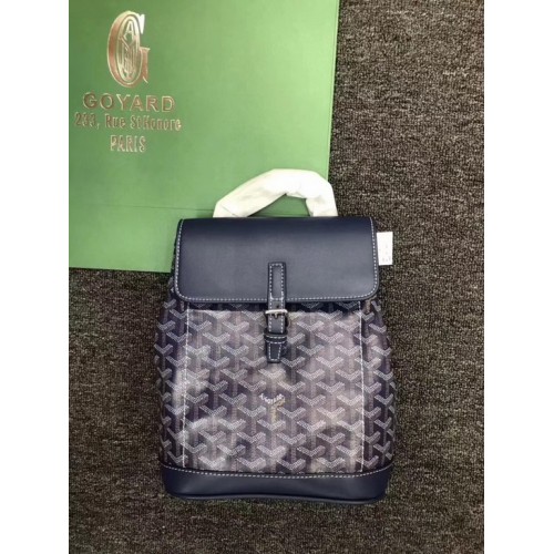 Goyard Alpin Coated MM Canvas Backpack Dark Blue Goyard Alpin Coated MM Canvas Backpack Dark Blue