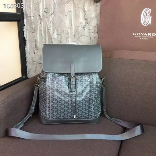 Goyard Alpin Coated MM Canvas Backpack Grey Goyard Alpin Coated MM Canvas Backpack Grey