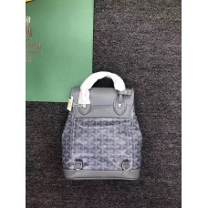 Goyard Alpin Coated MM Canvas Backpack Light Grey