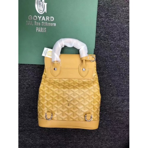 Goyard Alpin Coated MM Canvas Backpack Yellow Goyard Alpin Coated MM Canvas Backpack Yellow