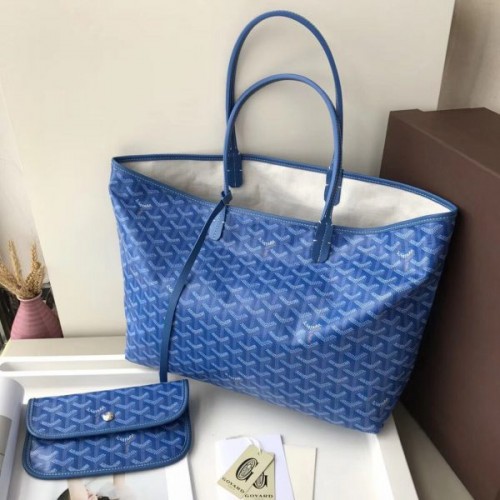 Goyard Saint Louis MM Tote Bag Blue Goyard Saint Louis MM Tote Bag Blue