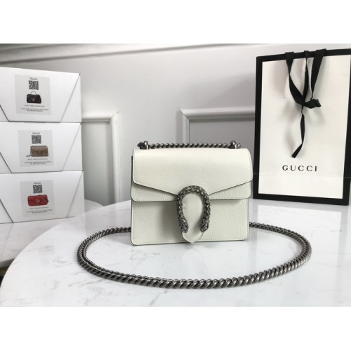 Gucci Dionysus leather mini bag 421970 White Leather Gucci Dionysus leather mini bag 421970 White Leather