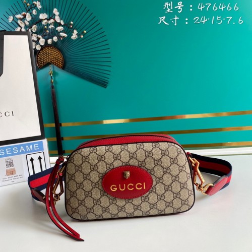 Gucci GG Supreme Messenger Bag 476466 Red Gucci GG Supreme Messenger Bag 476466 Red